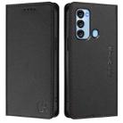 For itel S17 / S661W / Vision 3 RC01 Dual-Folded Magnetic Suction RFID Leather Phone Case(Black) - 2