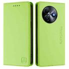 For itel S24 RC01 Dual-Folded Magnetic Suction RFID Leather Phone Case(Grass Green) - 2