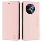 For itel S24 RC01 Dual-Folded Magnetic Suction RFID Leather Phone Case(Pink) - 2