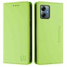 For Motorola Moto G Play 2025 / G Power 2025 RC01 Dual-Folded Magnetic Suction RFID Leather Phone Case(Grass Green) - 2