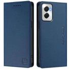 For Motorola Moto G Power 5G 2024 RC01 Dual-Folded Magnetic Suction RFID Leather Phone Case(Dark Blue) - 2