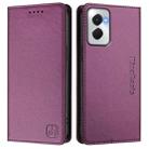 For Motorola Moto G Power 5G 2024 RC01 Dual-Folded Magnetic Suction RFID Leather Phone Case(Violet) - 2