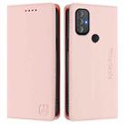 For Motorola Moto G Power 2022 RC01 Dual-Folded Magnetic Suction RFID Leather Phone Case(Pink) - 2