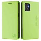 For Motorola Moto G Power 2023 RC01 Dual-Folded Magnetic Suction RFID Leather Phone Case(Grass Green) - 2