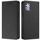 For Motorola Moto G Stylus 4G 2021 RC01 Dual-Folded Magnetic Suction RFID Leather Phone Case(Black) - 2