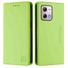 For Motorola Moto G Stylus 4G 2023 RC01 Dual-Folded Magnetic Suction RFID Leather Phone Case(Grass Green) - 2