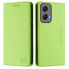 For Motorola Moto G Stylus 5G 2024 RC01 Dual-Folded Magnetic Suction RFID Leather Phone Case(Grass Green) - 2