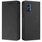 For Motorola Moto G13 / G23 / G53 5G RC01 Dual-Folded Magnetic Suction RFID Leather Phone Case(Black) - 2