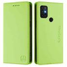 For Motorola Moto G30 / G20 / G10 RC01 Dual-Folded Magnetic Suction RFID Leather Phone Case(Grass Green) - 2