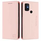 For Motorola Moto G30 / G20 / G10 RC01 Dual-Folded Magnetic Suction RFID Leather Phone Case(Pink) - 2