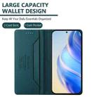 For Motorola Moto G31 / G41 RC01 Dual-Folded Magnetic Suction RFID Leather Phone Case(Dark Green) - 3