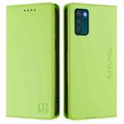 For Motorola Moto G42 RC01 Dual-Folded Magnetic Suction RFID Leather Phone Case(Grass Green) - 2