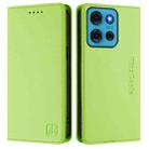 For Motorola Moto G75 5G RC01 Dual-Folded Magnetic Suction RFID Leather Phone Case(Grass Green) - 2