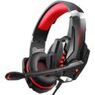 KOTION EACH G9000 Pro On-Ear Gaming Headset with Mic, Cable Length: About 2.1m(Black Red) - 1