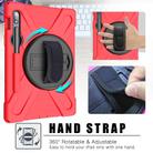 For Samsung Galaxy Tab S9 / Galaxy Tab S8 / Galaxy Tab S7 (2020) T870 Shockproof Colorful Silicone + PC Protective Case with Holder & Shoulder Strap & Hand Strap & Pen Slot(Red) - 3