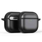 For AirPods 4 Skin Feel Series TPU Hybrid PC Case(Black) - 1