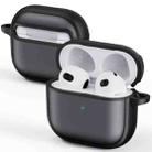 For AirPods 4 Skin Feel Series TPU Hybrid PC Case(Black) - 2