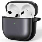 For AirPods 4 Skin Feel Series TPU Hybrid PC Case(Black) - 3