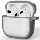 For AirPods 4 Skin Feel Series TPU Hybrid PC Case(Grey) - 3