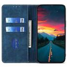 For Fujitsu Arrows We2 RFID Anti-theft Brush Magnetic Leather Phone Case(Blue) - 3