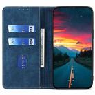 For Redmi Note 14 5G RFID Anti-theft Brush Magnetic Leather Phone Case(Blue) - 3