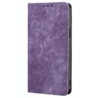 For Redmi Note 14 Pro 4G RFID Anti-theft Brush Magnetic Leather Phone Case(Purple) - 2