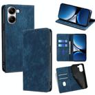 For Redmi Turbo 4 RFID Anti-theft Brush Magnetic Leather Phone Case(Blue) - 1