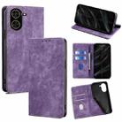 For Redmi A5 4G 171.7mm RFID Anti-theft Brush Magnetic Leather Phone Case(Purple) - 1