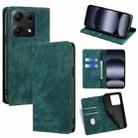 For Redmi Note 14S 4G RFID Anti-theft Brush Magnetic Leather Phone Case(Green) - 1