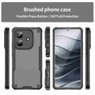 For Redmi Note 14 5G China Armor Glaze PC Hybrid TPU Phone Case(Black) - 2
