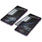 For ZTE nubia Red Magic 10 Pro / 10 Pro+ Snap Buckle Metal Frame Glass Back Panel Phone Case(Dark Purple) - 1