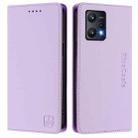 For Realme 9 Pro 5G Global / 9 5G EU Version RC01 Dual-Folded Magnetic Suction RFID Leather Phone Case(Light Purple) - 2