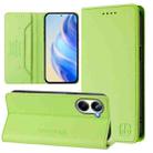 For Realme 10 Pro 5G RC01 Dual-Folded Magnetic Suction RFID Leather Phone Case(Grass Green) - 1