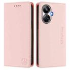 For Realme 10 Pro+ 5G RC01 Dual-Folded Magnetic Suction RFID Leather Phone Case(Pink) - 2