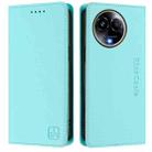 For Realme 11 5G Global / 11X 5G RC01 Dual-Folded Magnetic Suction RFID Leather Phone Case(Mint Green) - 2