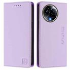 For Realme 11 5G Global / 11X 5G RC01 Dual-Folded Magnetic Suction RFID Leather Phone Case(Light Purple) - 2