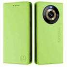 For Realme Narzo 60 Pro RC01 Dual-Folded Magnetic Suction RFID Leather Phone Case(Grass Green) - 2
