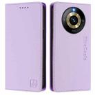 For Realme Narzo 60 Pro RC01 Dual-Folded Magnetic Suction RFID Leather Phone Case(Light Purple) - 2