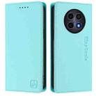 For Realme 12 5G Global RC01 Dual-Folded Magnetic Suction RFID Leather Phone Case(Mint Green) - 2