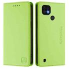 For Realme C20 / C11 2021 / C21 RC01 Dual-Folded Magnetic Suction RFID Leather Phone Case(Grass Green) - 2