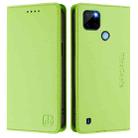 For Realme C21Y RC01 Dual-Folded Magnetic Suction RFID Leather Phone Case(Grass Green) - 2