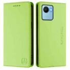 For Realme C30 4G / Narzo 50i Prime / C30s RC01 Dual-Folded Magnetic Suction RFID Leather Phone Case(Grass Green) - 2