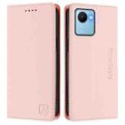 For Realme C30 4G / Narzo 50i Prime / C30s RC01 Dual-Folded Magnetic Suction RFID Leather Phone Case(Pink) - 2