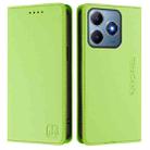 For Realme C63 / C61 4G Global RC01 Dual-Folded Magnetic Suction RFID Leather Phone Case(Grass Green) - 2