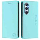 For Realme C65 4G Global RC01 Dual-Folded Magnetic Suction RFID Leather Phone Case(Mint Green) - 2