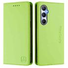 For Realme C65 4G Global RC01 Dual-Folded Magnetic Suction RFID Leather Phone Case(Grass Green) - 2