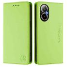 For Realme C67 4G Global RC01 Dual-Folded Magnetic Suction RFID Leather Phone Case(Grass Green) - 2