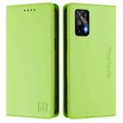 For Realme GT 5G / GT Neo 5G RC01 Dual-Folded Magnetic Suction RFID Leather Phone Case(Grass Green) - 2