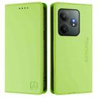 For Realme GT 6 5G / GT 6T 5G Global RC01 Dual-Folded Magnetic Suction RFID Leather Phone Case(Grass Green) - 2