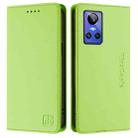 For Realme GT Neo 3 RC01 Dual-Folded Magnetic Suction RFID Leather Phone Case(Grass Green) - 2